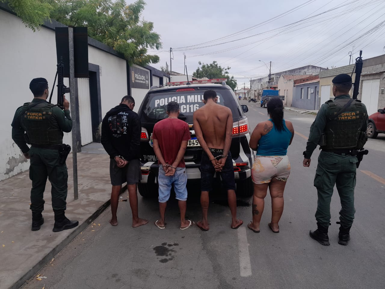 Dois baleados em Milagres e quatro presos após tentativa de assalto contra policiais militares