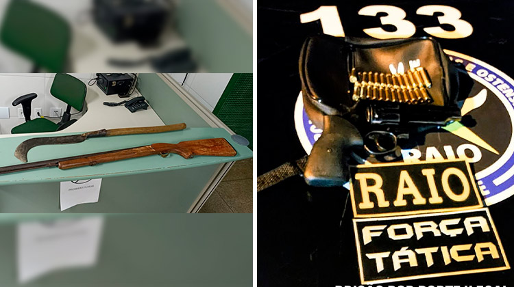 Homem sofre ameaças em Caririaçu e polícia apreende arma, além de revólver apreendido em Missão Velha