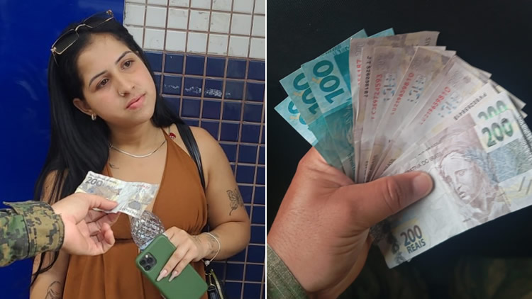 Guarda Municipal prende jovem de 21 anos no Juazeiro "derramando" dinheiro falso
