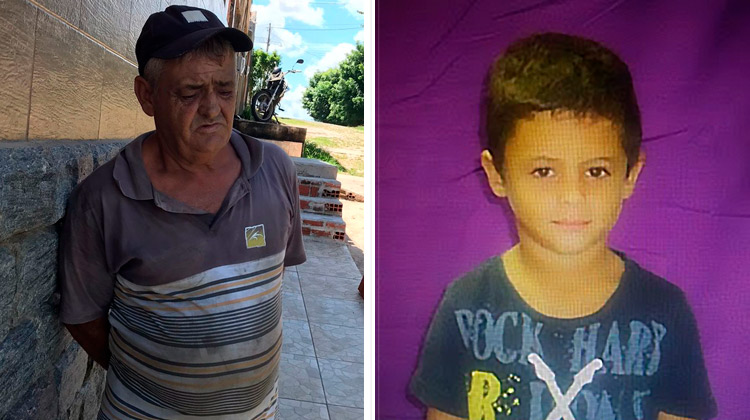 Preso em Crato idoso que matou o filho de 5 anos por espancamentos e asfixia