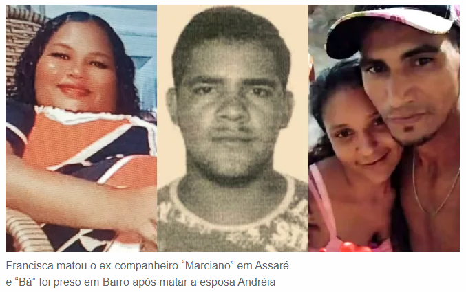 Mulher mata ex-companheiro no Assaré e polícia prende em Barro homem que matou a esposa