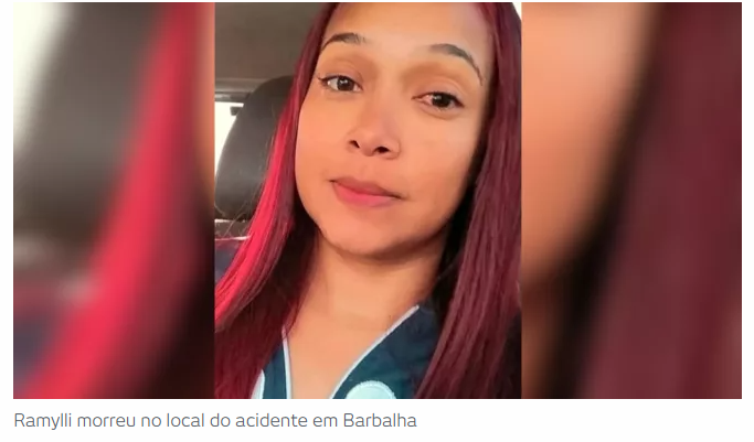 Mulher morre e dois homens feridos em Barbalha na queda de moto neste sábado