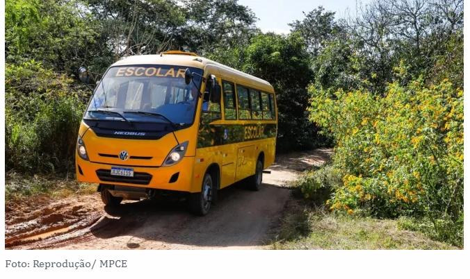 Quase metade dos municípios do Cariri tem transporte escolar reprovado