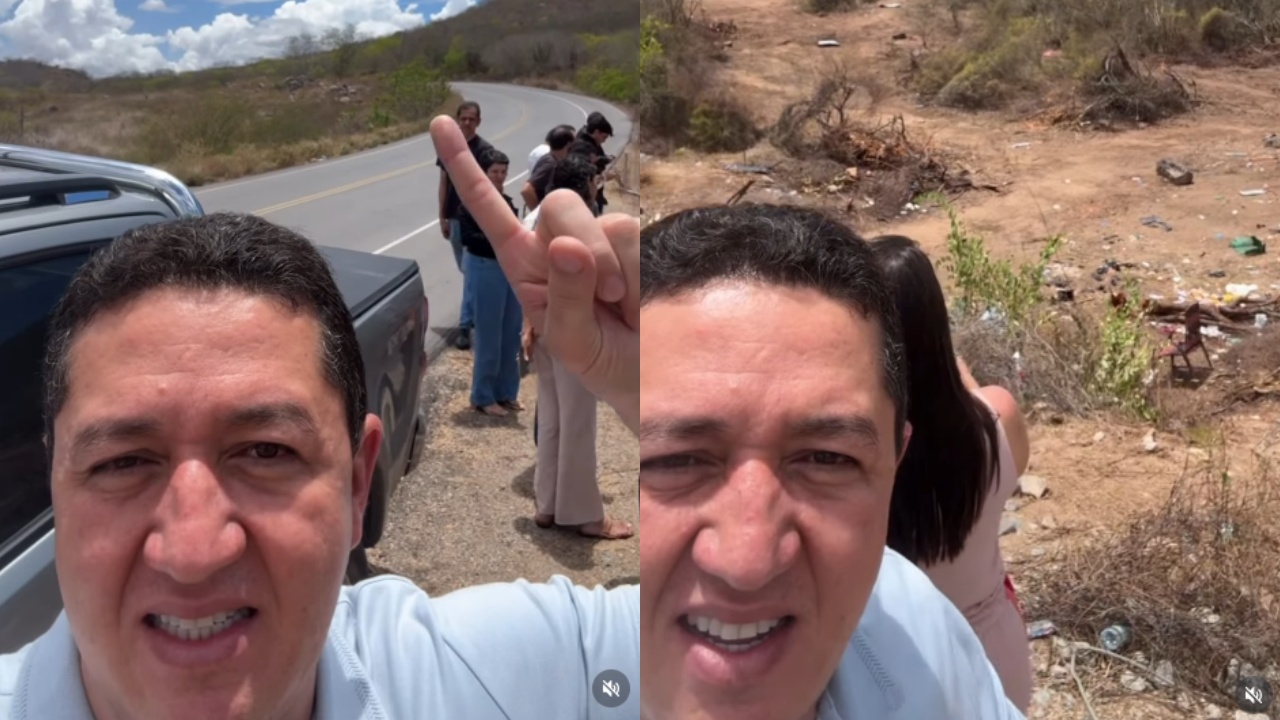 Glêdson visita local de acidente que matou 16 romeiros que retornavam de Juazeiro do Norte