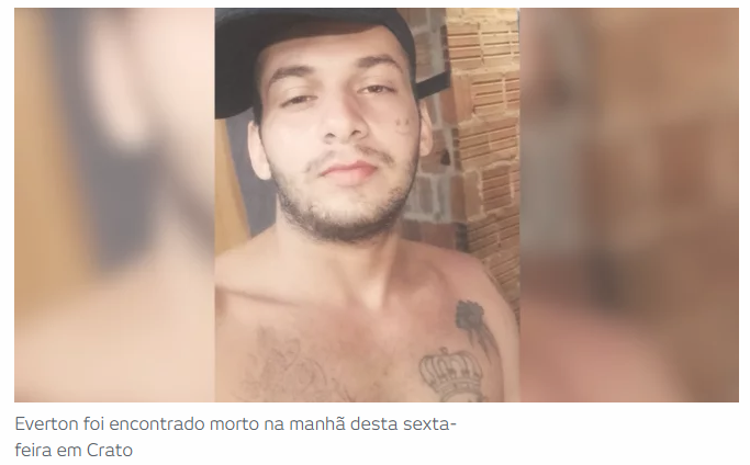 Jovem de 21 anos foi morto em Crato com um tiro no rosto