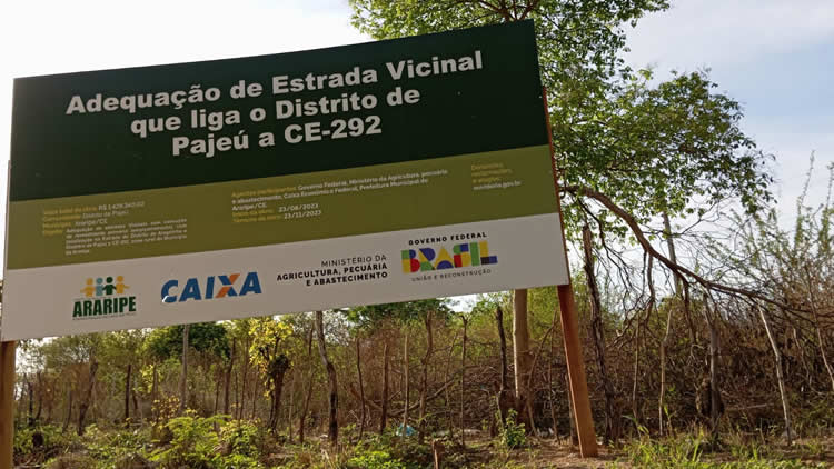 Prefeitura de Araripe gasta mais de R$ 1,4 milhão em revitalização de estrada, que segue em más condições