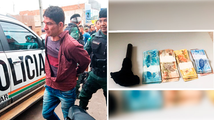 Ladrão juazeirense tornozelado preso em Caririaçu após assaltar comerciante idosa no Granjeiro com martelo