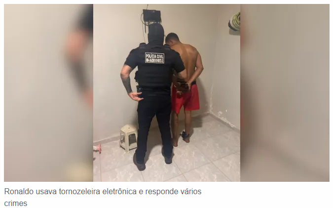 Preso tornozelado que estuprou menina de 17 anos no Juazeiro e outro por violência doméstica