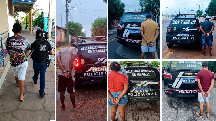 Polícia Civil agiu no Cariri para debelar associações criminosas com vários homicídios e tráfico de drogas